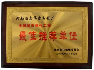 最佳推荐单位